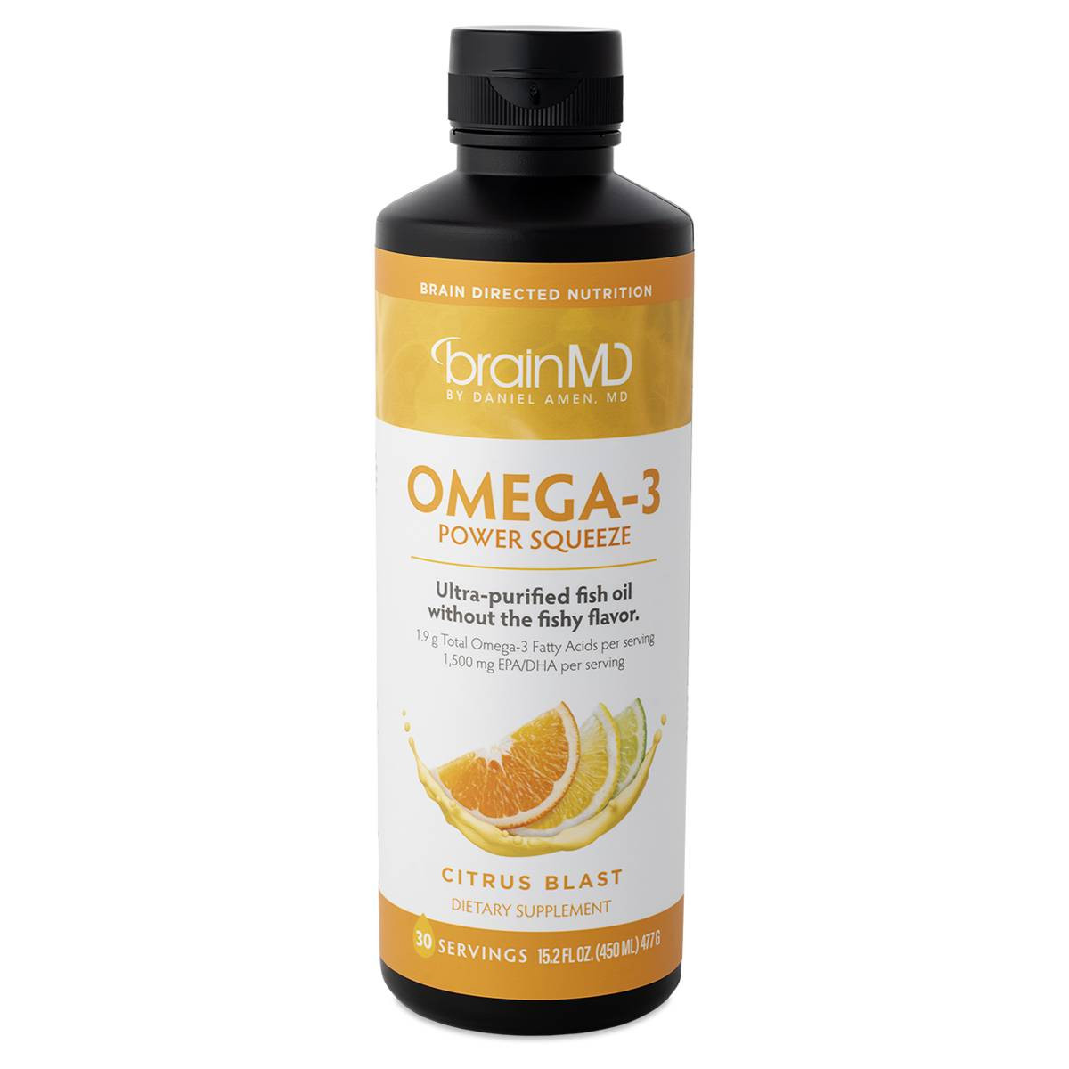 BrainMD Omega 3 Power Squeeze - 450 Milliliters 35$