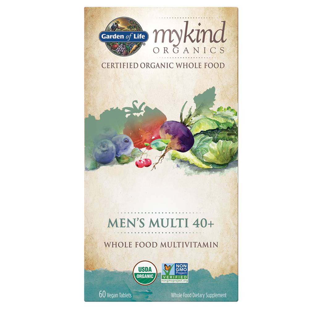 Garden of Life Mykind Organics Mens Multi 40+ - 60 tablets