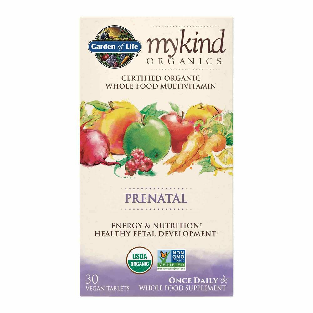 Garden of Life mykind Organics Prenatal Once Daily Multi - 30 tablets 46$