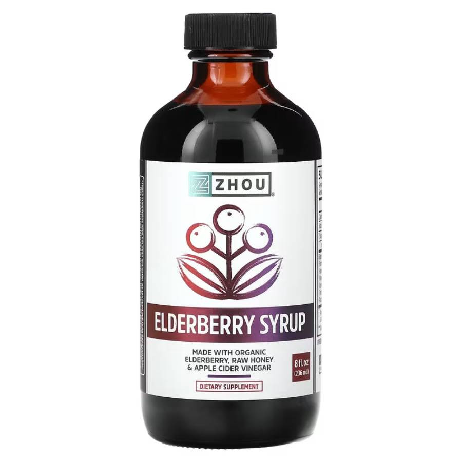 ZHOU Nutrition Elderberry Syrup Organic - 236 Milliliters
