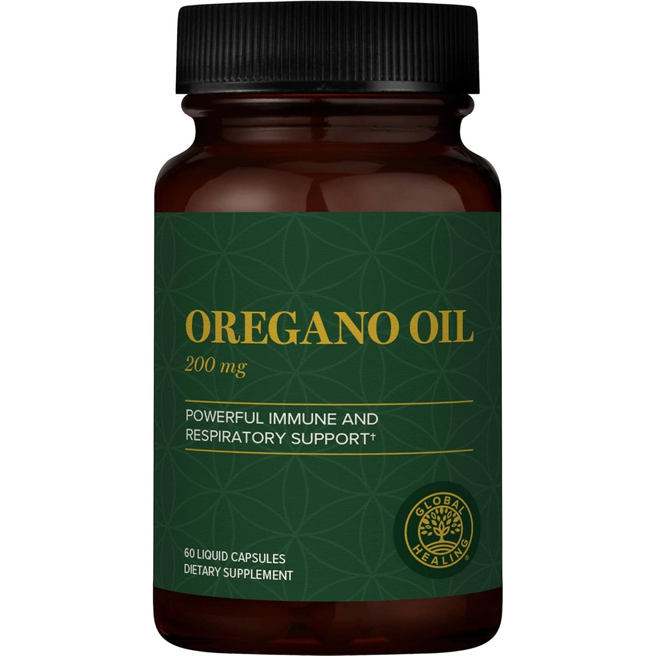 Global Healing Center Oregano Oil 200 mg Liquid Capsules - 60 Capsules