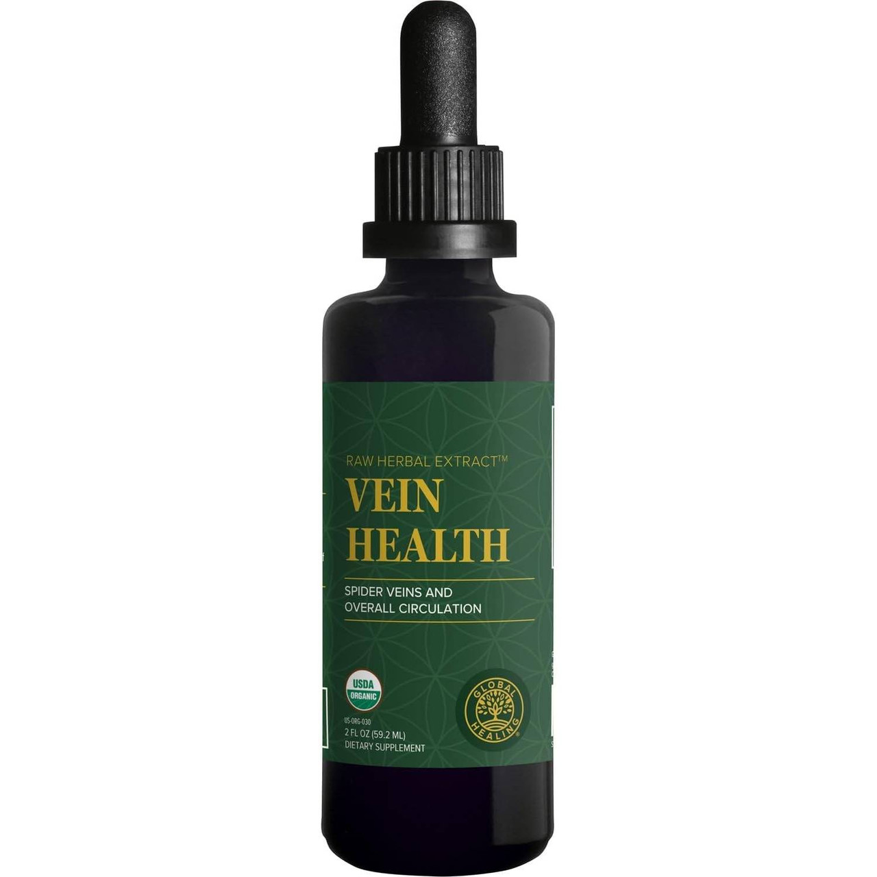 Global Healing Center Vein Health Plant-Based - 59.2 Milliliters