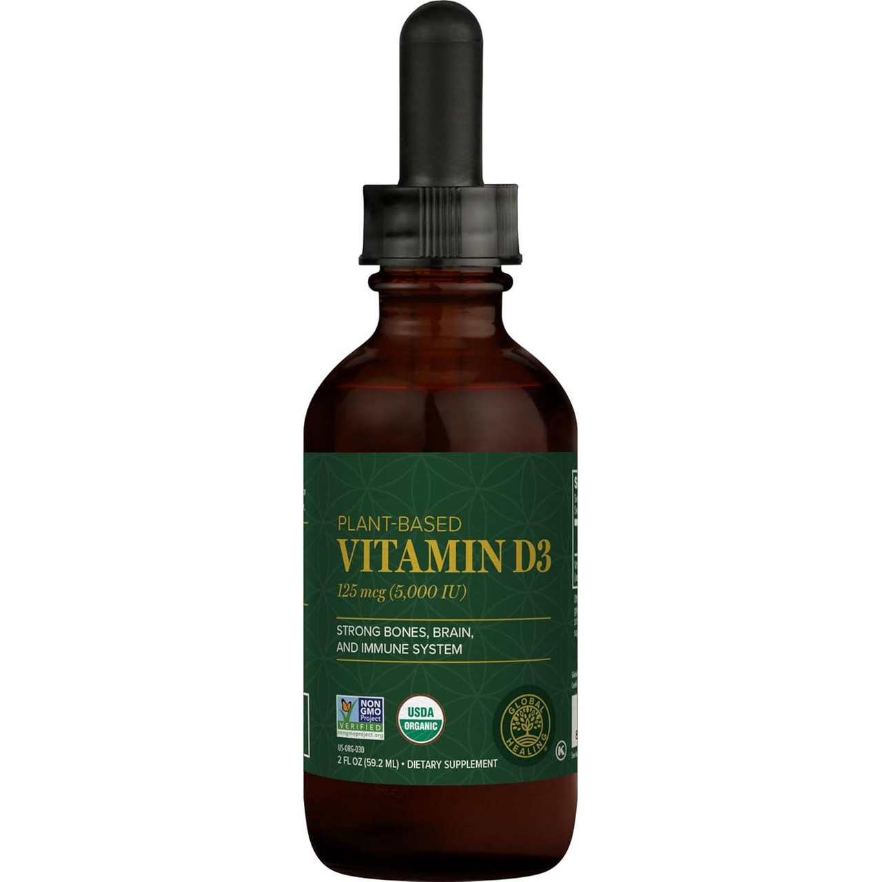 Global Healing Center Vitamin D3 5000 IU - 59.2 Milliliters