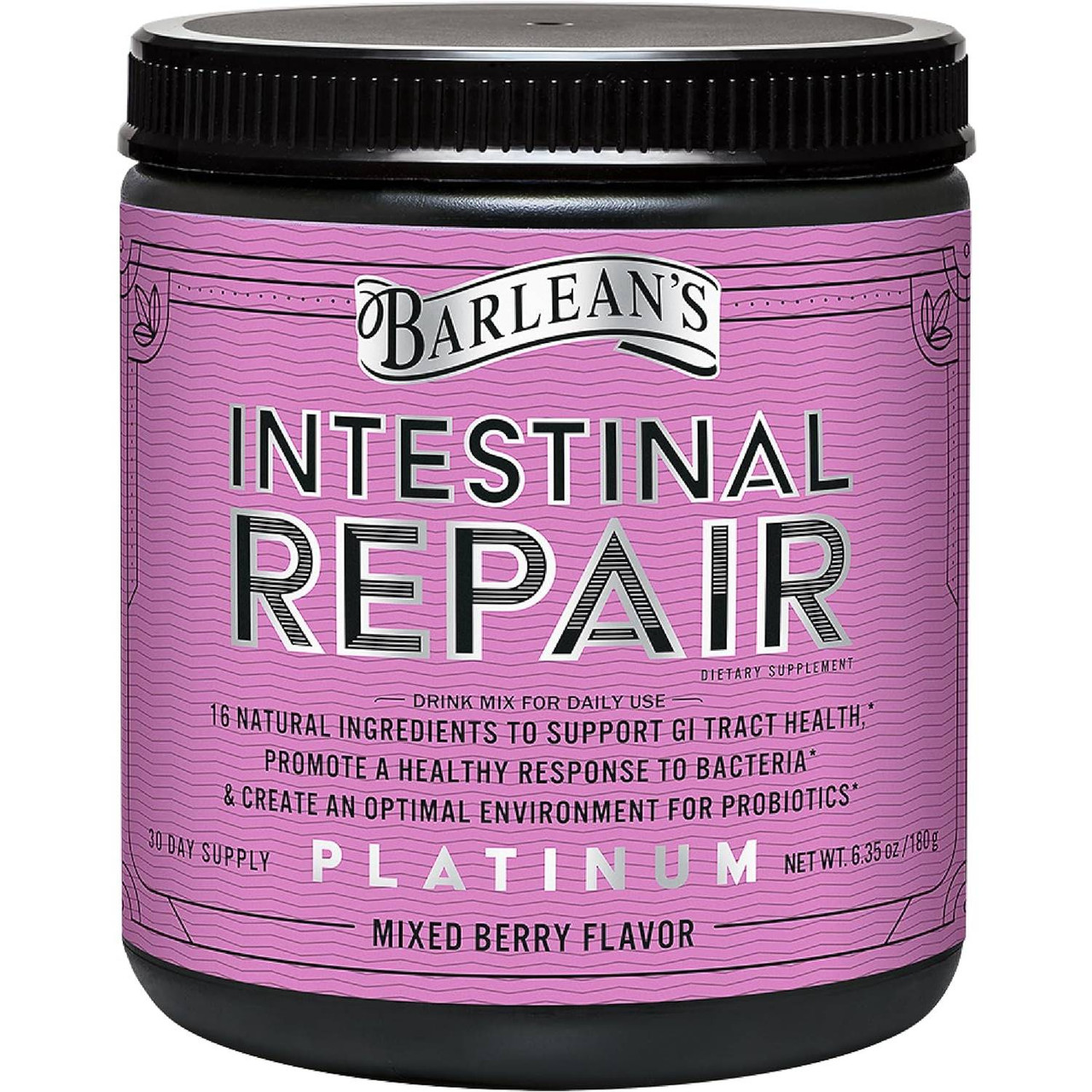 Barleans Organic Oils Intestinal Repair Mixed Berry - 180 Grams 46$