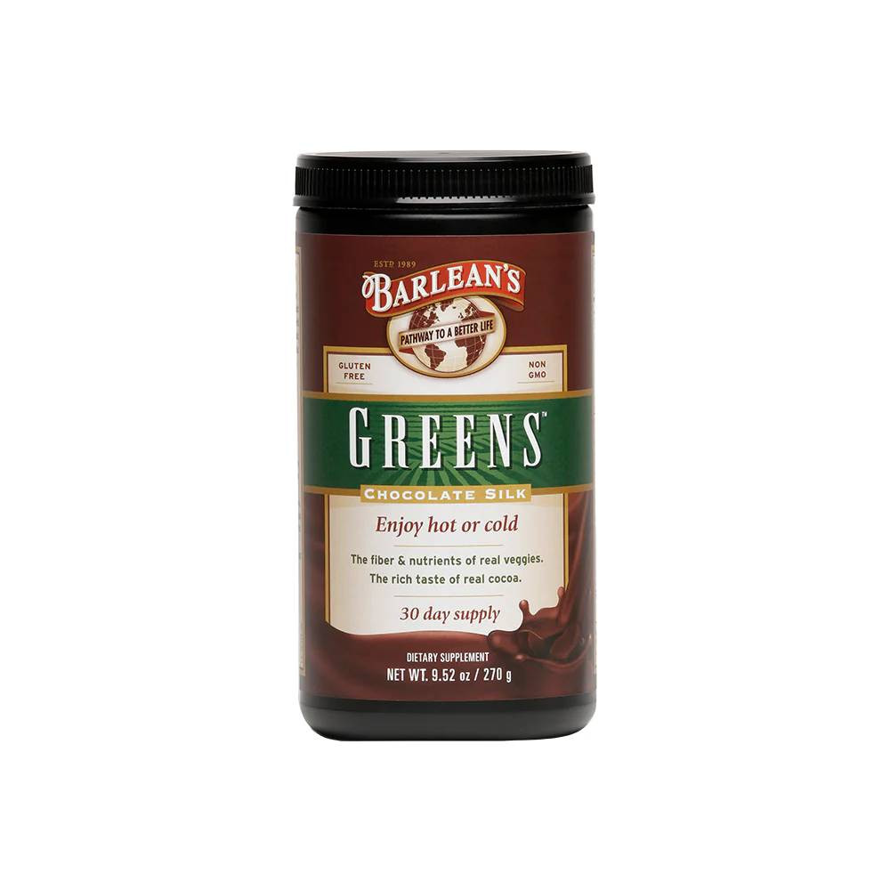 Barleans Organic Oils Chocolate Silk Greens - 270 Grams 43$
