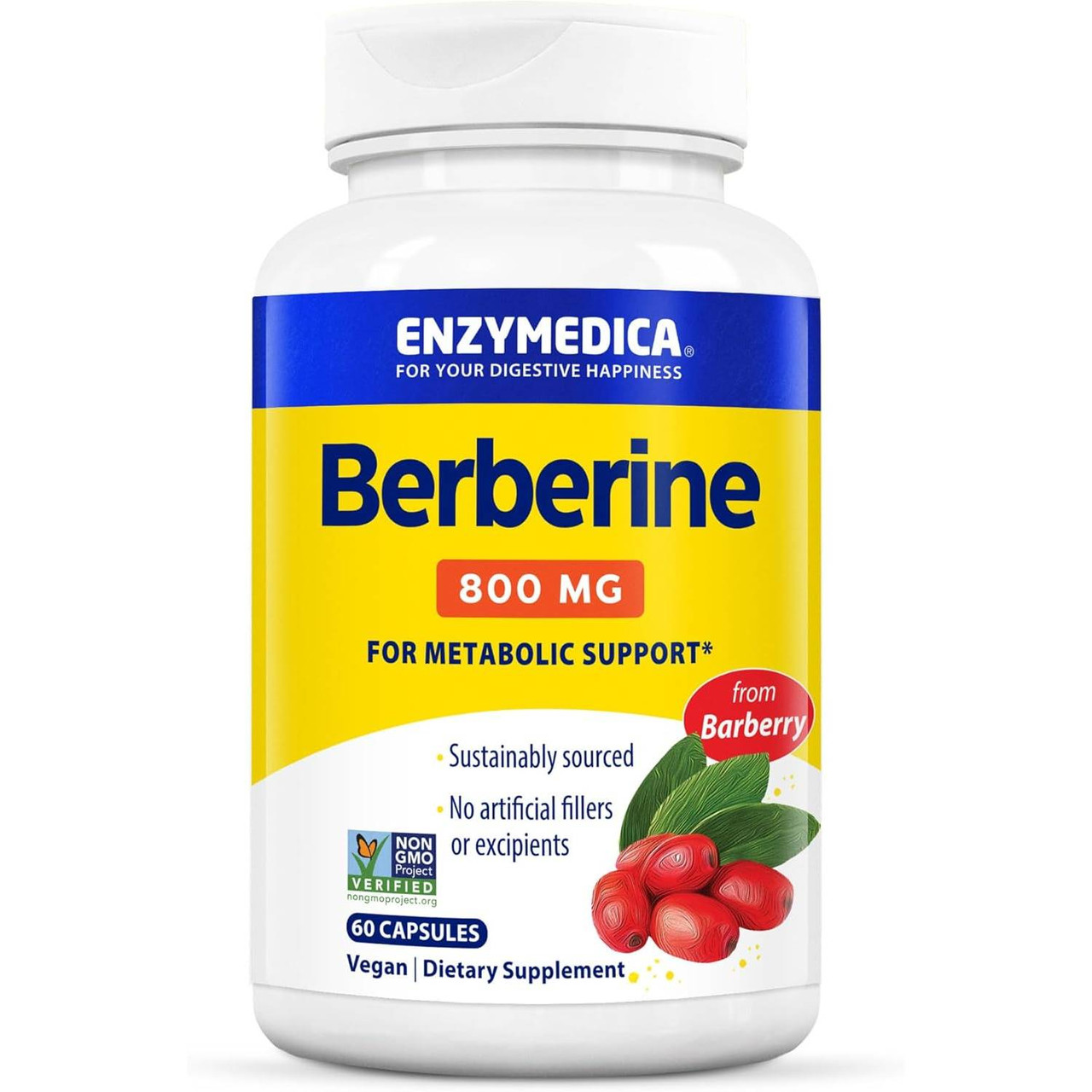 Enzymedica Berberine - 60 capsules