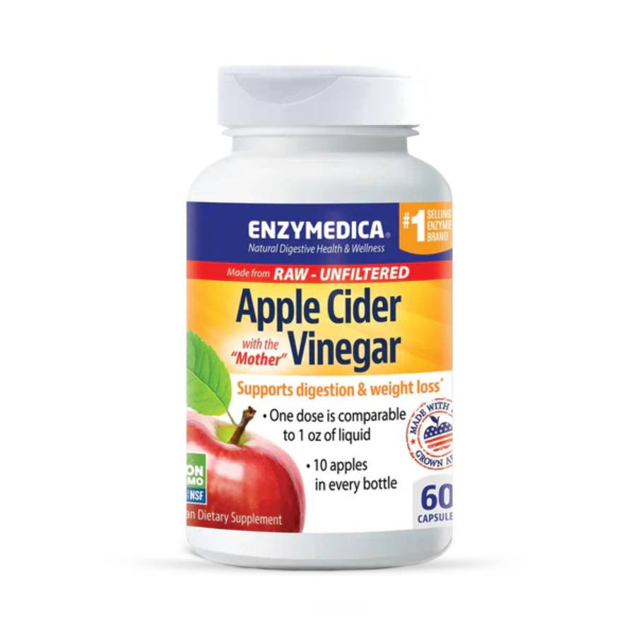 Enzymedica Apple Cider Vinegar - 60 capsules 30$