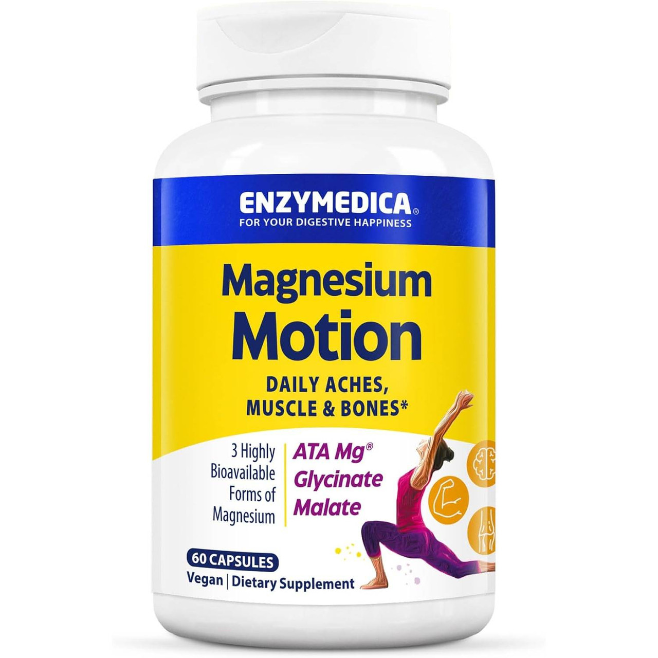 Enzymedica Magnesium Motion - 60 capsules 26$