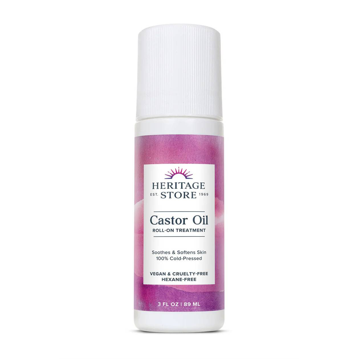 Heritage Store Castor Oil Roll-On - 3 Ounces