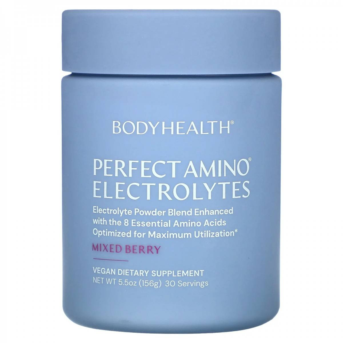 BodyHealth PerfectAmino Electrolytes Mixed Berry - 156 Grams 30$