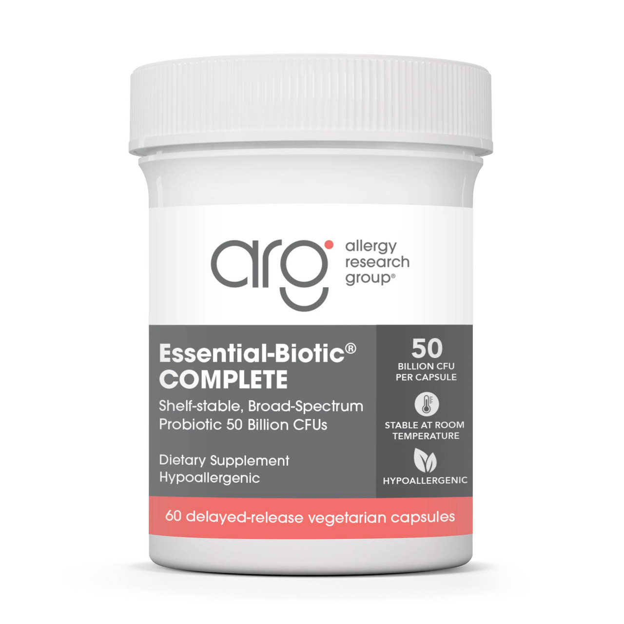Allergy Research Group Essential-Biotic Complete - 60 capsules 46$