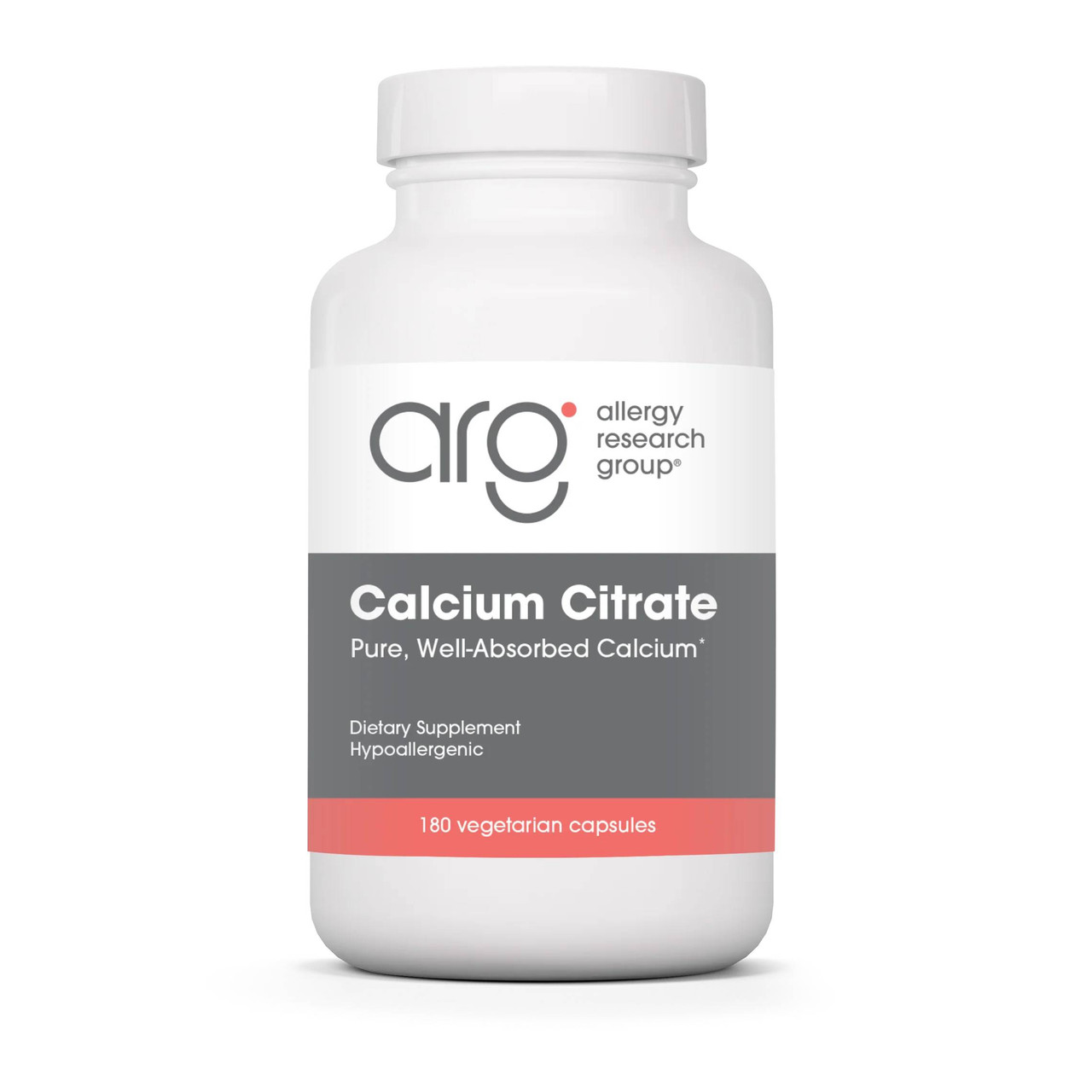Allergy Research Group Calcium Citrate 150mg - 180 capsules 27$