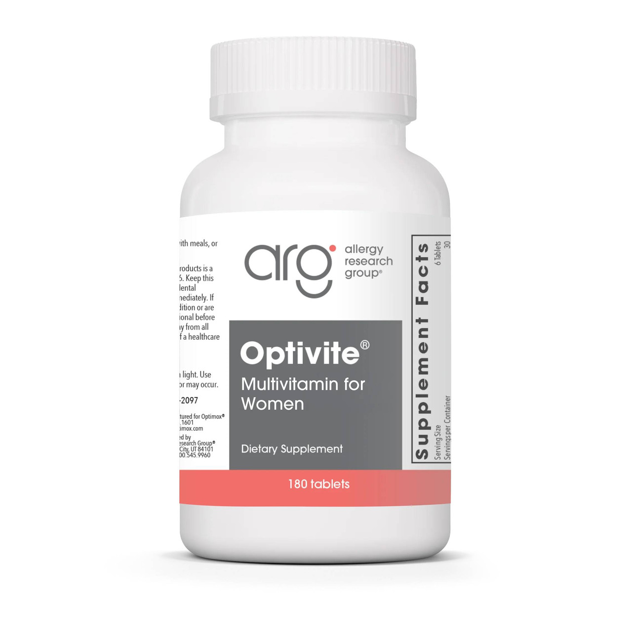 Allergy Research Group Optivite - 180 tablets