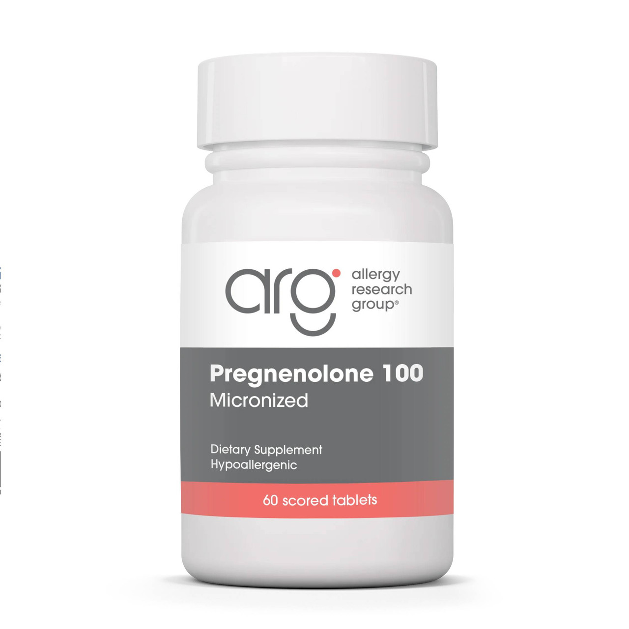 Allergy Research Group Pregnenolone 100mg Micronized Lipid Matrix - 60 tablets