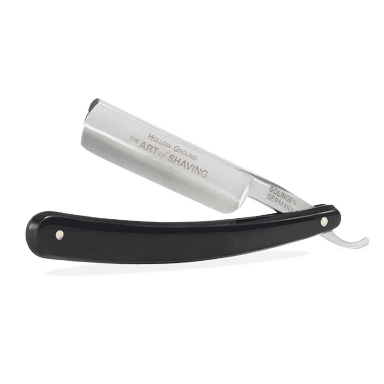 The Art of Shaving Black 58 Blade Round Straight Razor 199$