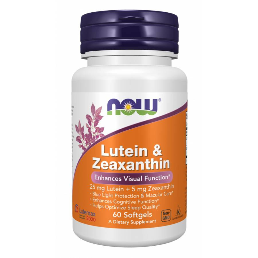 NOW Foods Lutein Zeaxanthin - 60 Softgels 30$