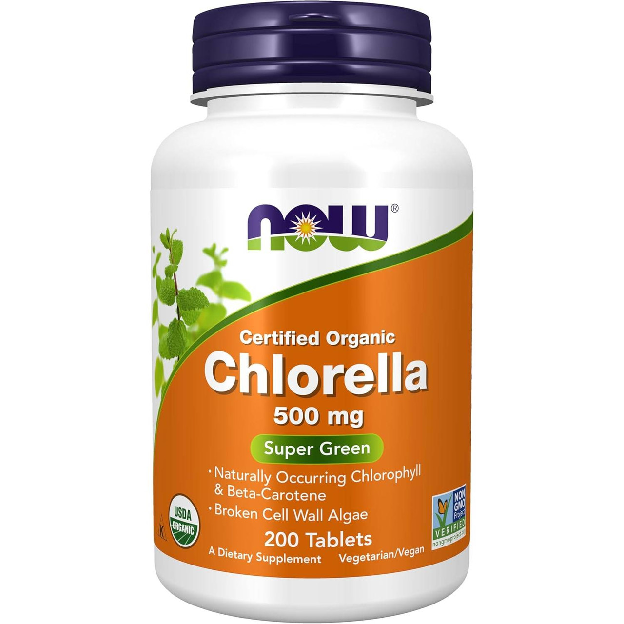 NOW Foods Organic Chlorella 500mg - 200 Tablets 22$