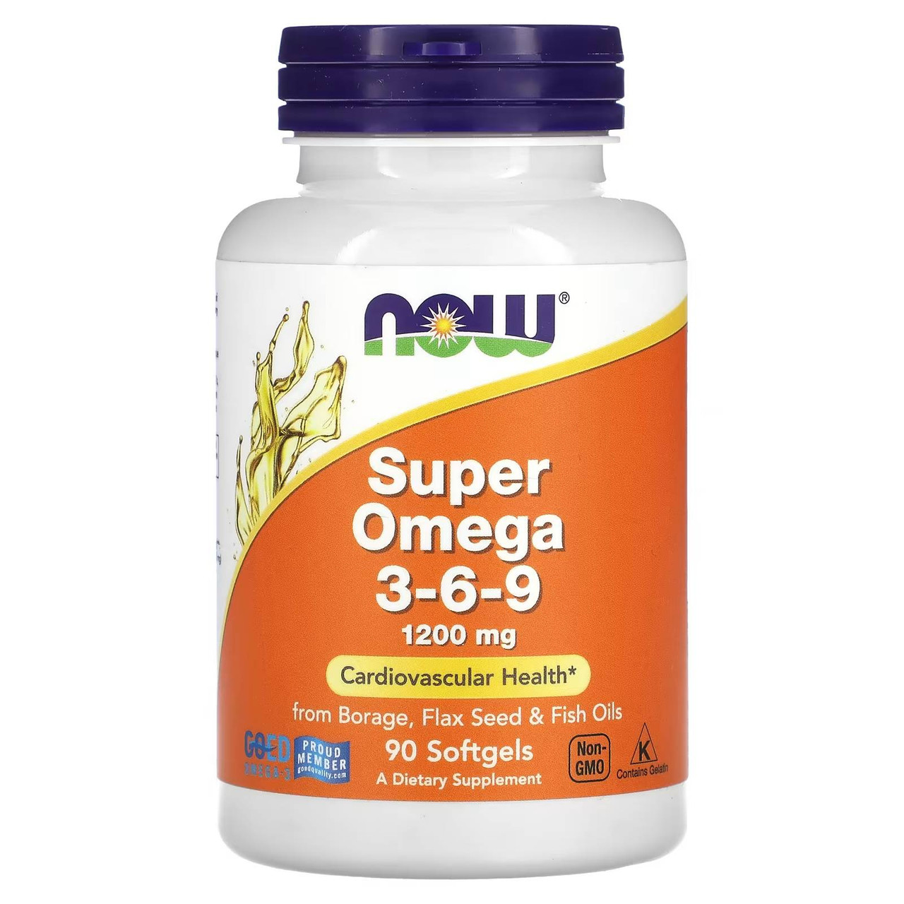 NOW Foods Super Omega 3-6-9 1200mg - 90 Softgels 22$