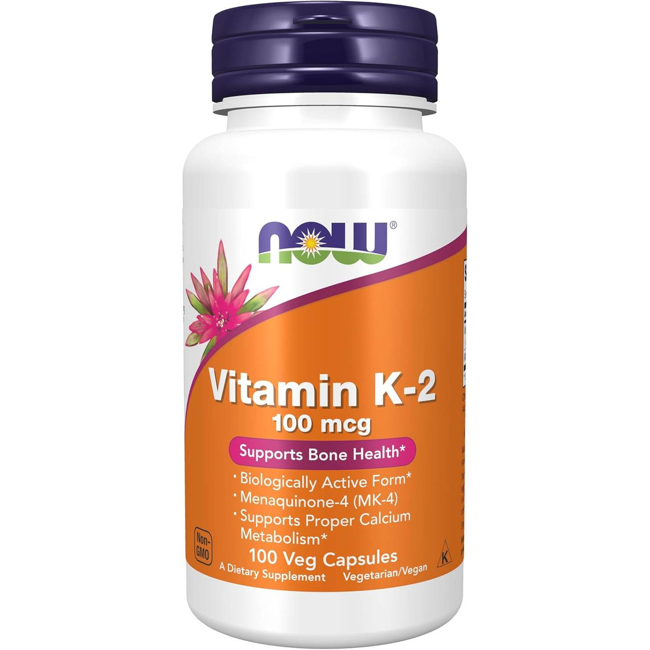 NOW Foods Vitamin K-2 100mcg - 100 Capsules 17$