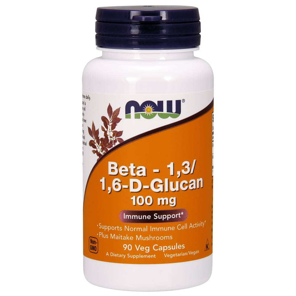 NOW Foods Beta-1316 -D-Glucan 100mg - 90 Capsules 20$