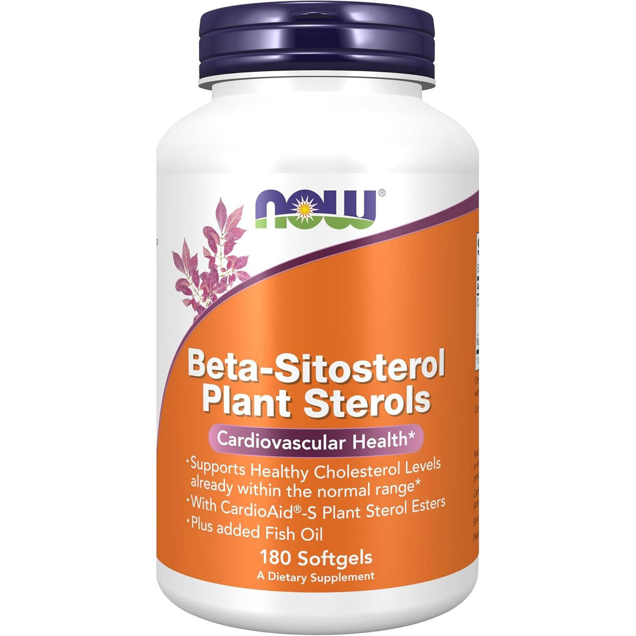 NOW Foods Beta-Sitosterol Plant Sterols - 180 Softgels 50$