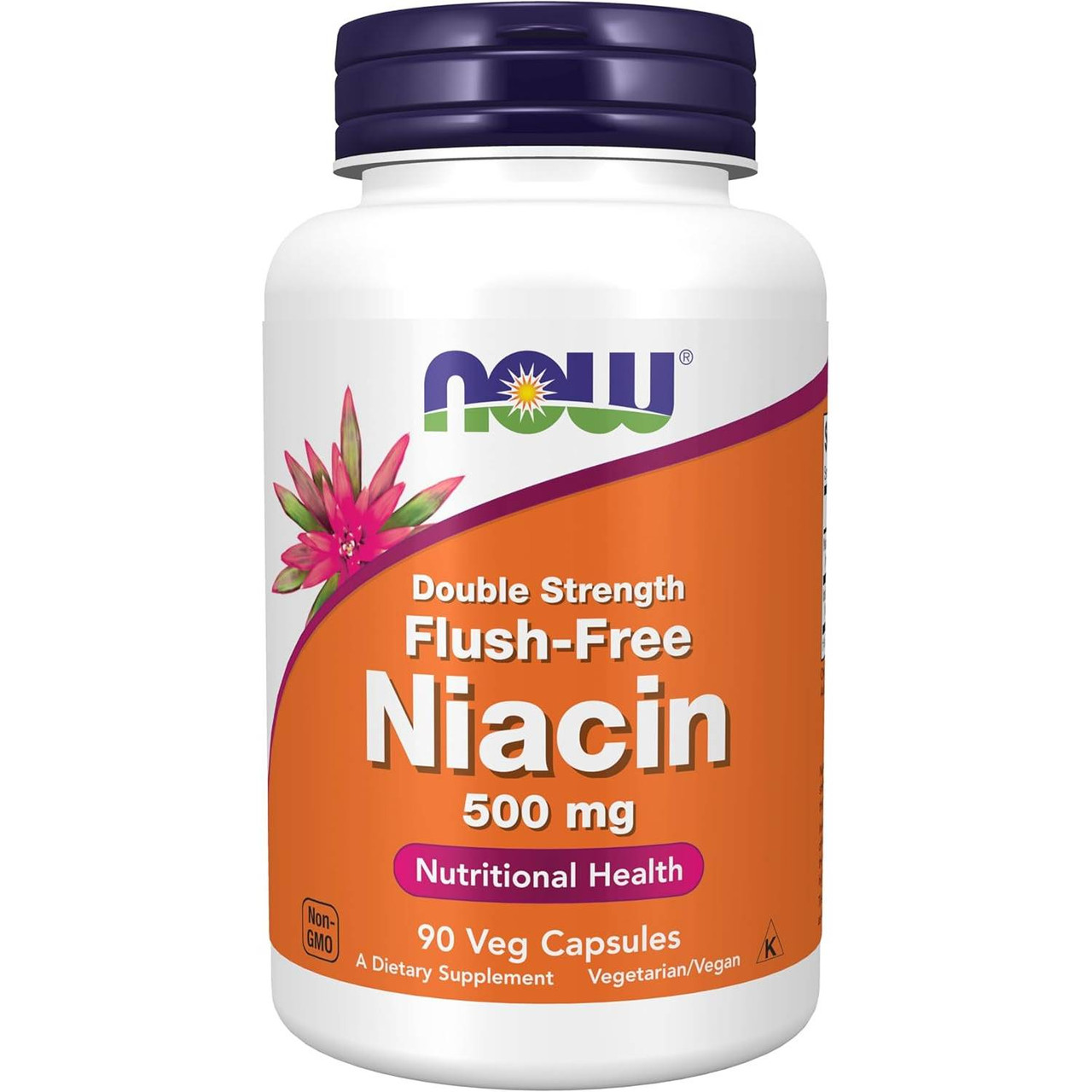 NOW Foods Flush Free Niacin 500mg - 90 Capsules 24$