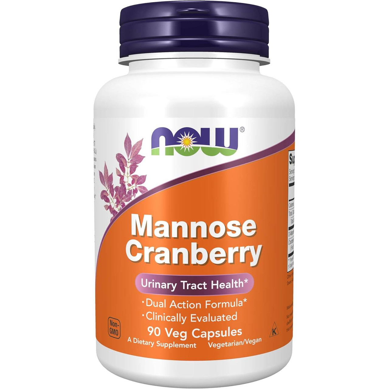 NOW Foods Mannose Cranberry - 90 Capsules 32$