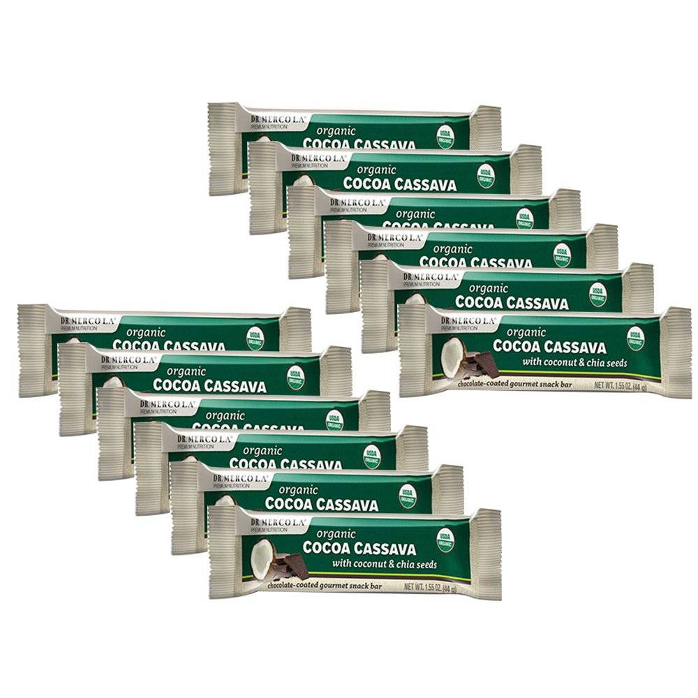 Dr Mercola Cocoa Cassava Bars - 12 Bars 44$