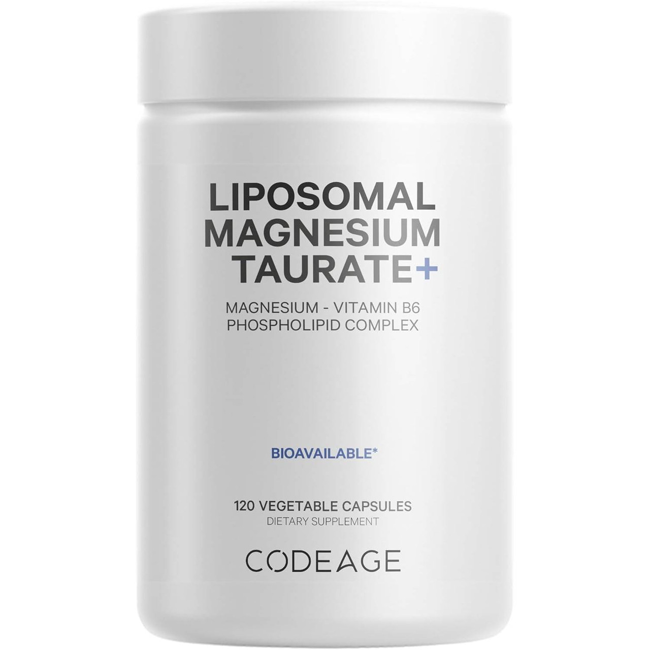 Codeage Liposomal Magnesium Taurate+ - 120 Capsules