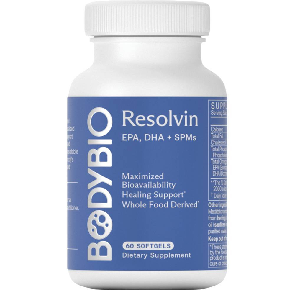 Body Bio Fish Oil with Specialized Pro-resolving Mediators - 60 Softgels 65$