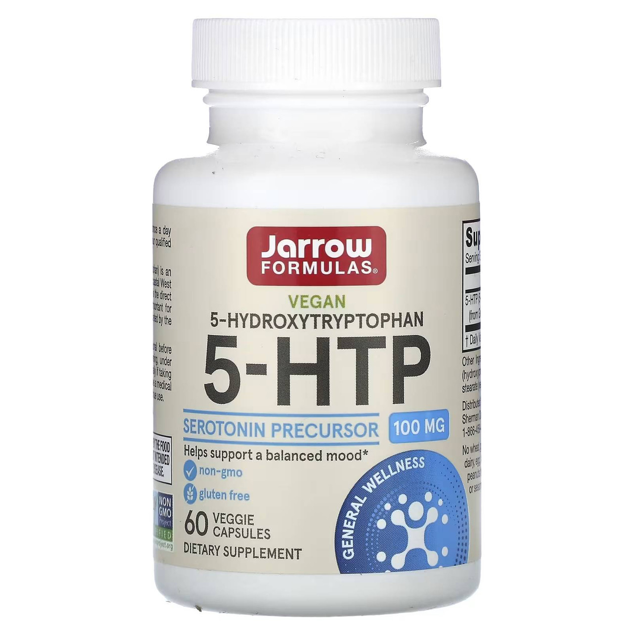 Jarrow Formulas 5-HTP 100mg - 60 Capsules 34$