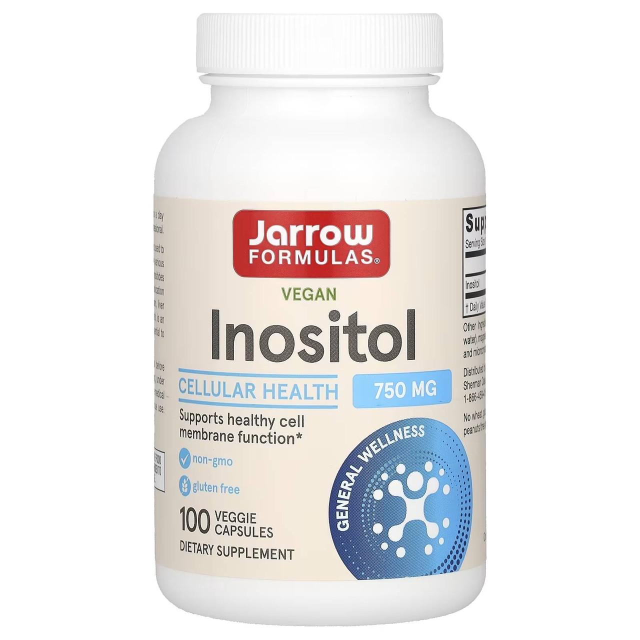 Jarrow Formulas Inositol 750mg - 100 Capsules 23$