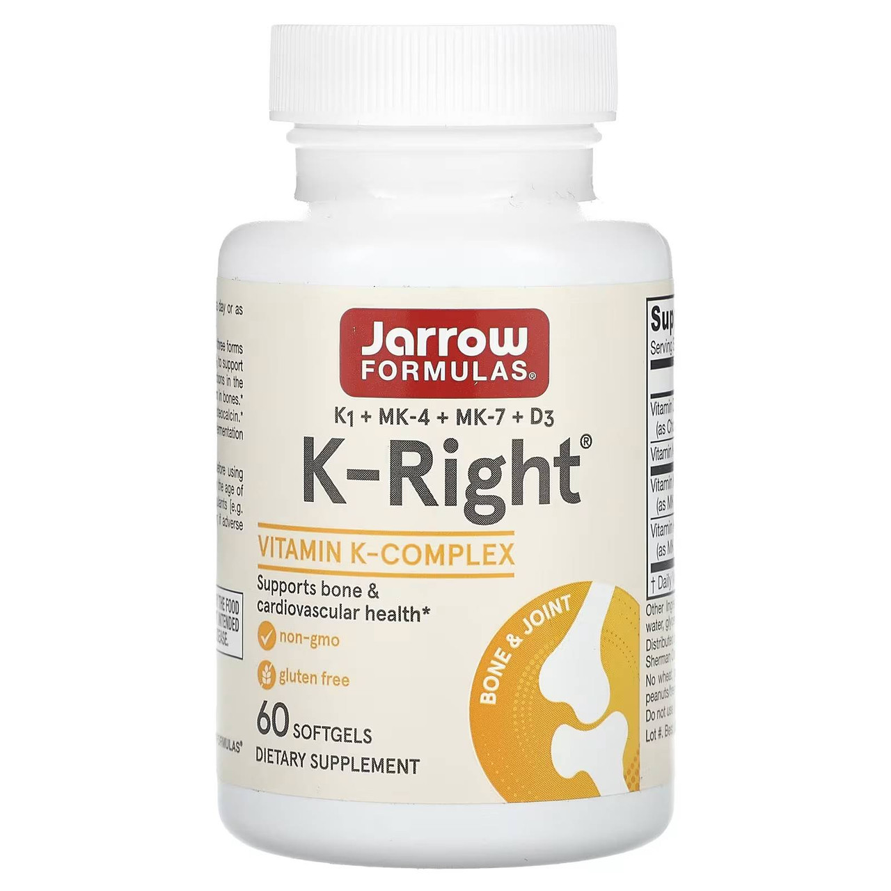 Jarrow Formulas K-Right - 60 Softgels 55$