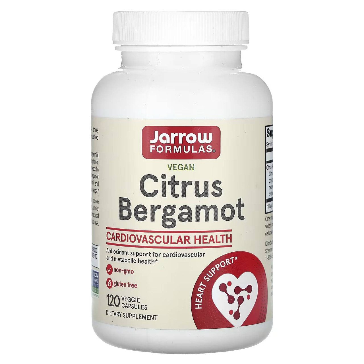 Jarrow Formulas Citrus Bergamot - 120 Capsules 90$