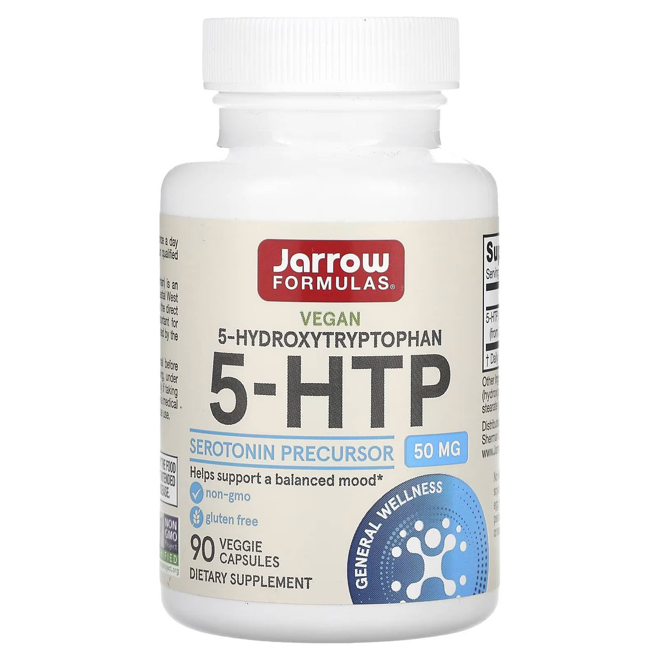 Jarrow Formulas 5-HTP 50mg - 90 Capsules 25$