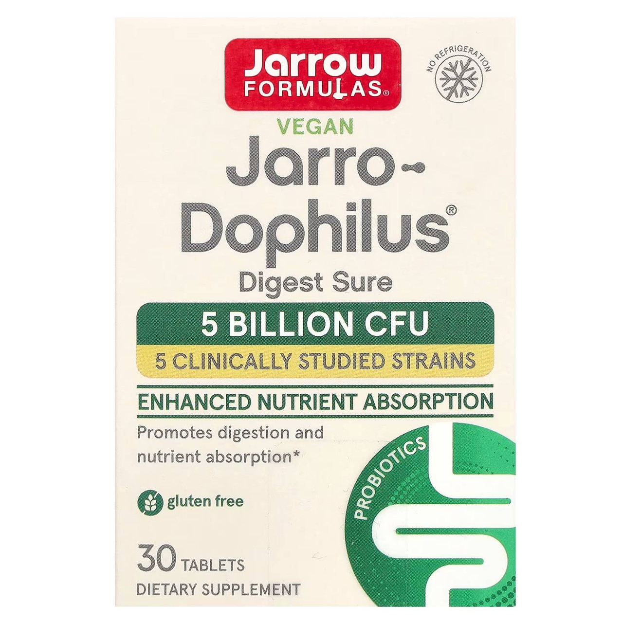 Jarrow Formulas Jarro-Dophilus Digest Sure - 30 Tablets 33$