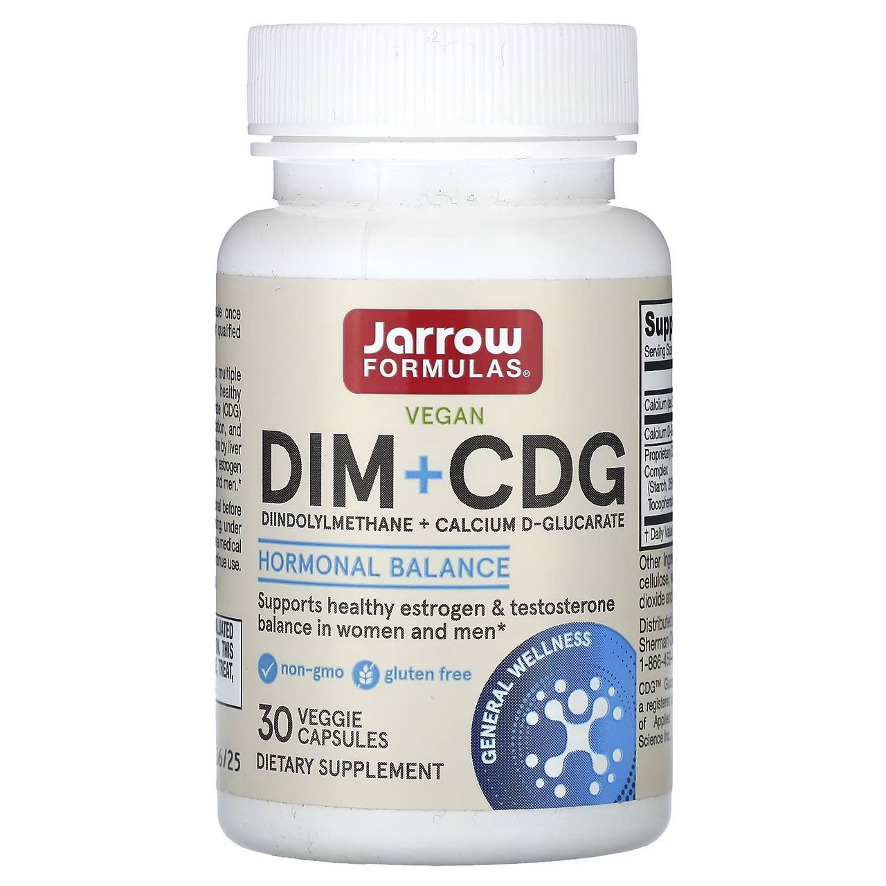 Jarrow Formulas DIM CDG - 30 Capsules 36$