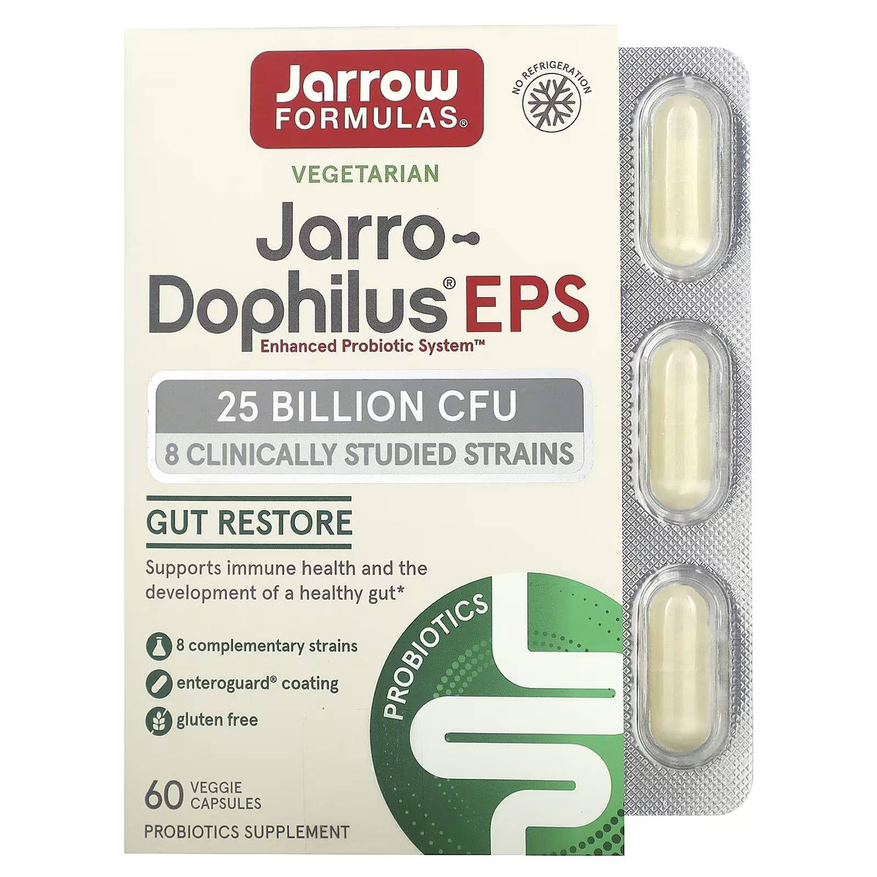 Jarrow Formulas Jarro-Dophilus EPS 25 Billion CFU - 60 Capsules 92$