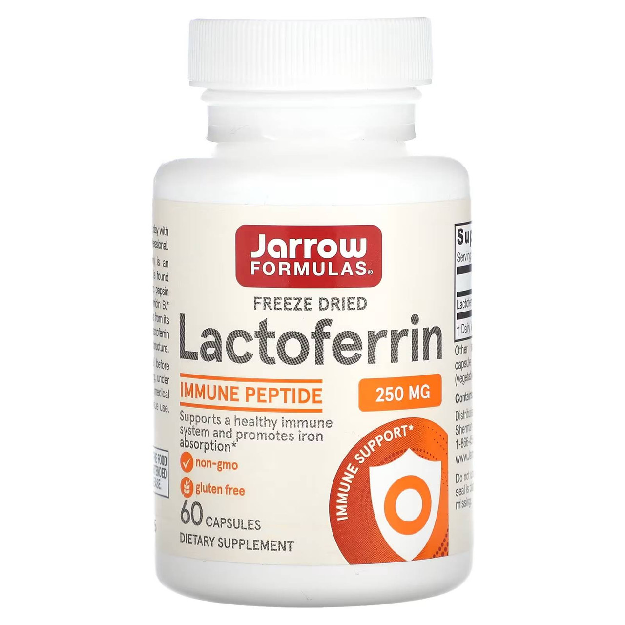 Jarrow Formulas Lactoferrin 250mg - 60 Capsules