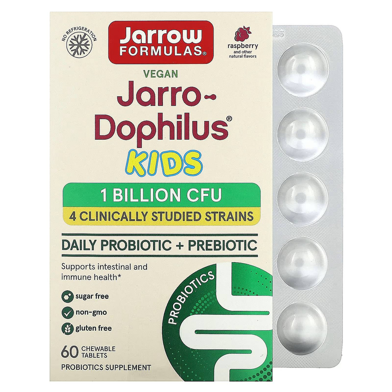 Jarrow Formulas Jarro-Dophilus Kids 1 Billion - 60 Tablets 21$