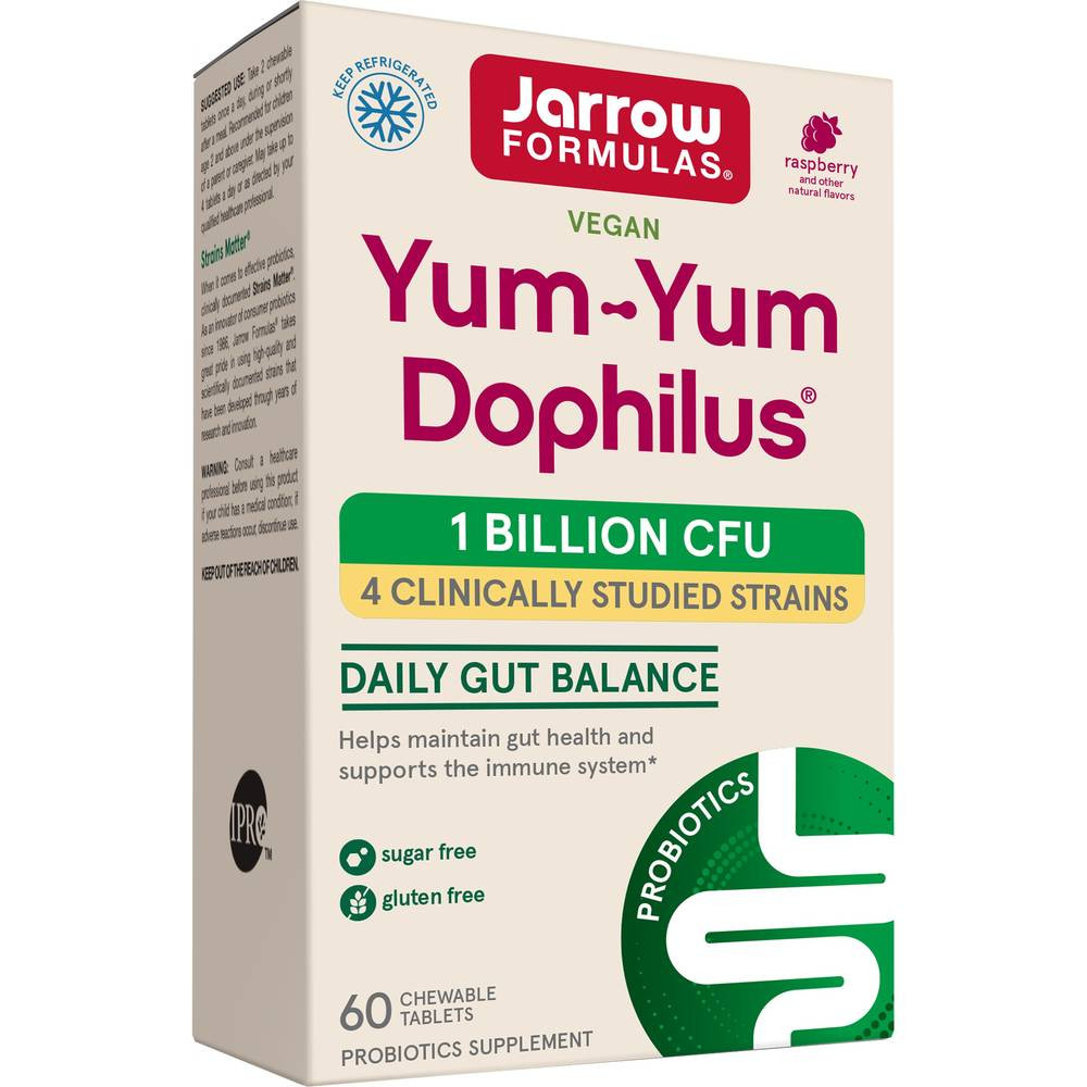 Jarrow Formulas Yum-Yum Dophilus 1 Billion CFU - 60 Tablets 18$
