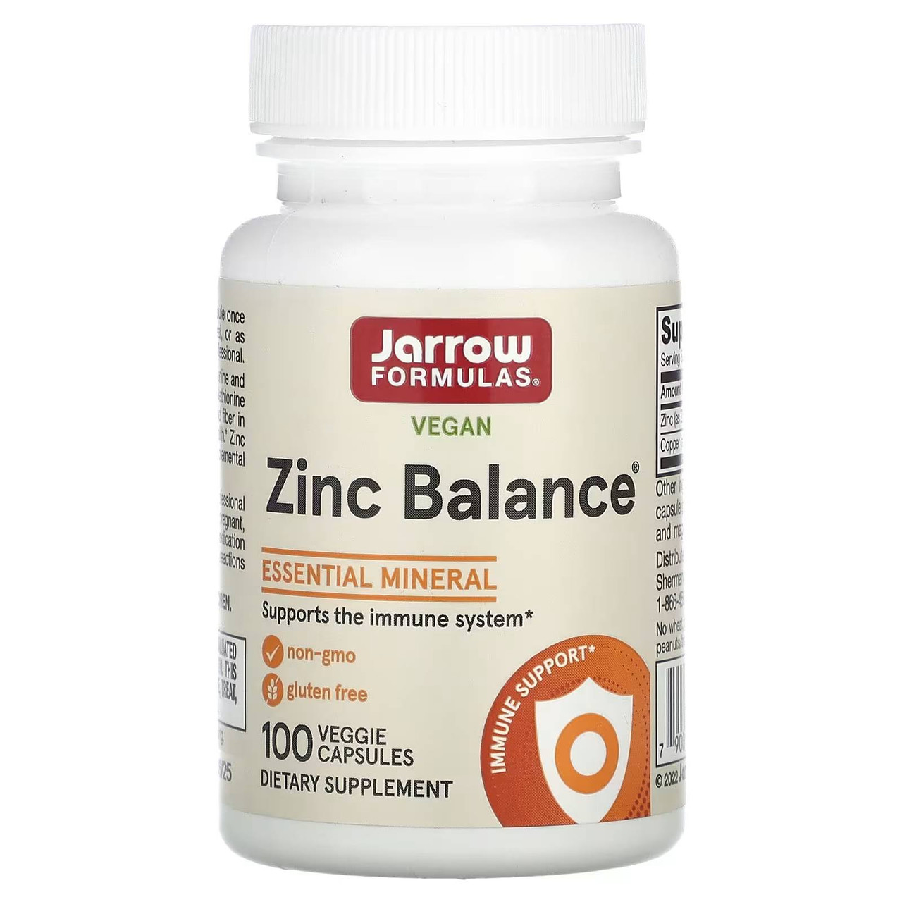 Jarrow Formulas Zinc Balance - 100 Capsules 17$