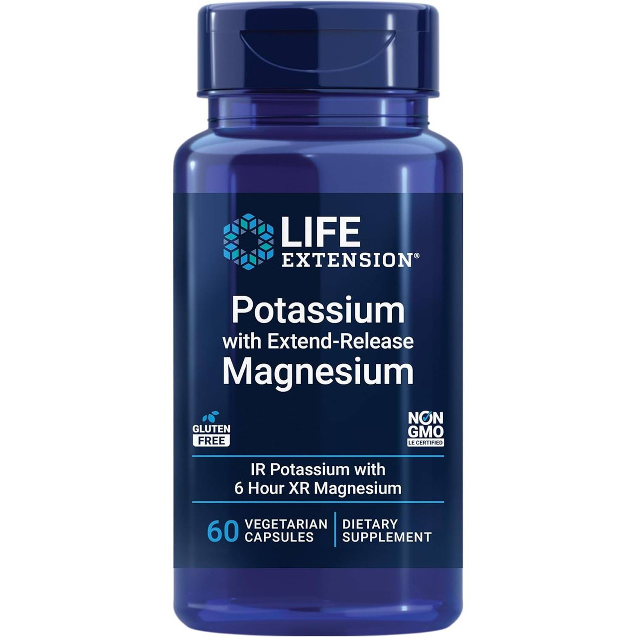 Life Extension Potassium with Extend-Release Magnesium - 60 Capsules