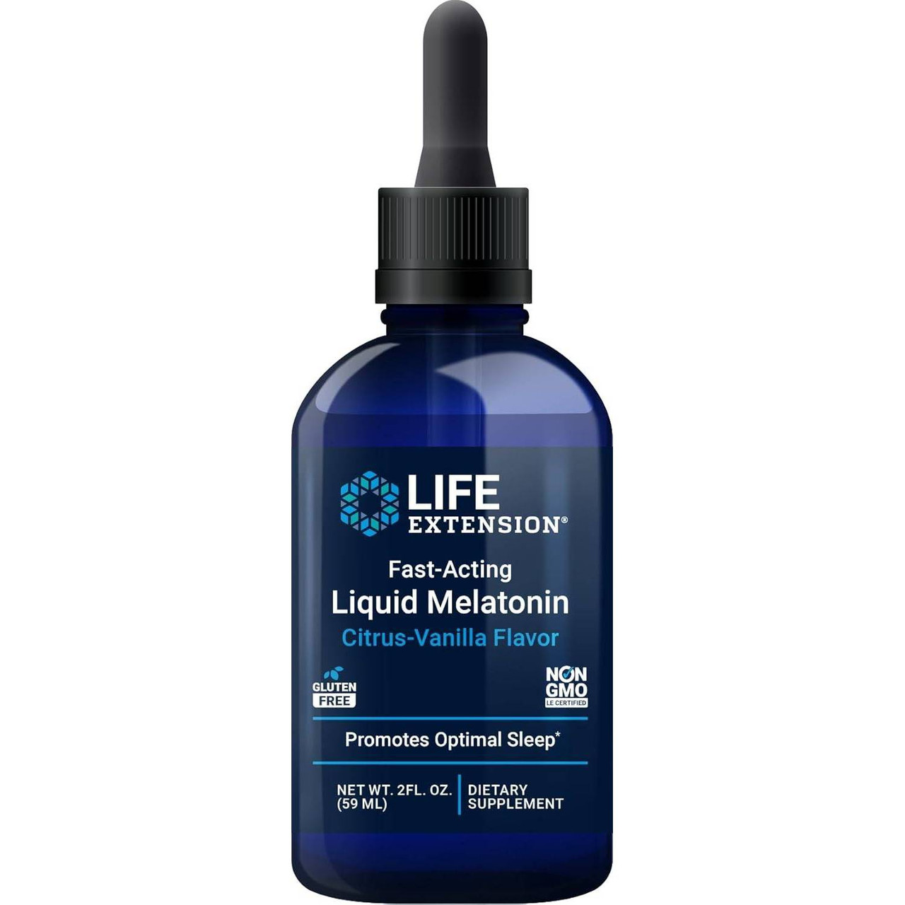 Life Extension FastActing Liquid Melatonin CitrusVanilla Flavor  59 Milliliters
