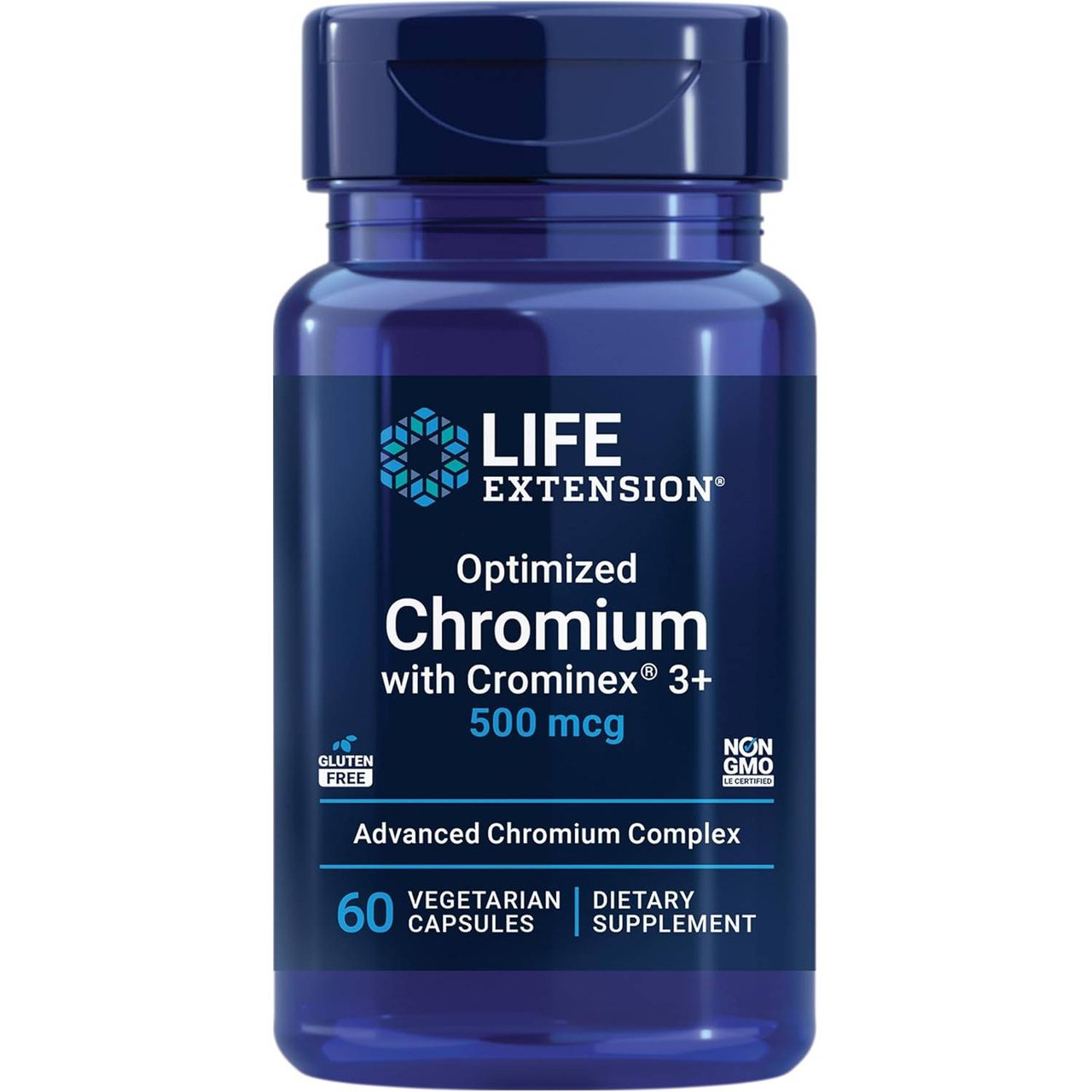 Life Extension Optimized Chromium with Crominex 3 500mcg - 60 Capsules 10$