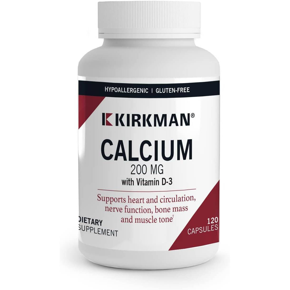 Kirkman Professional Calcium 200mg - 120 Capsules