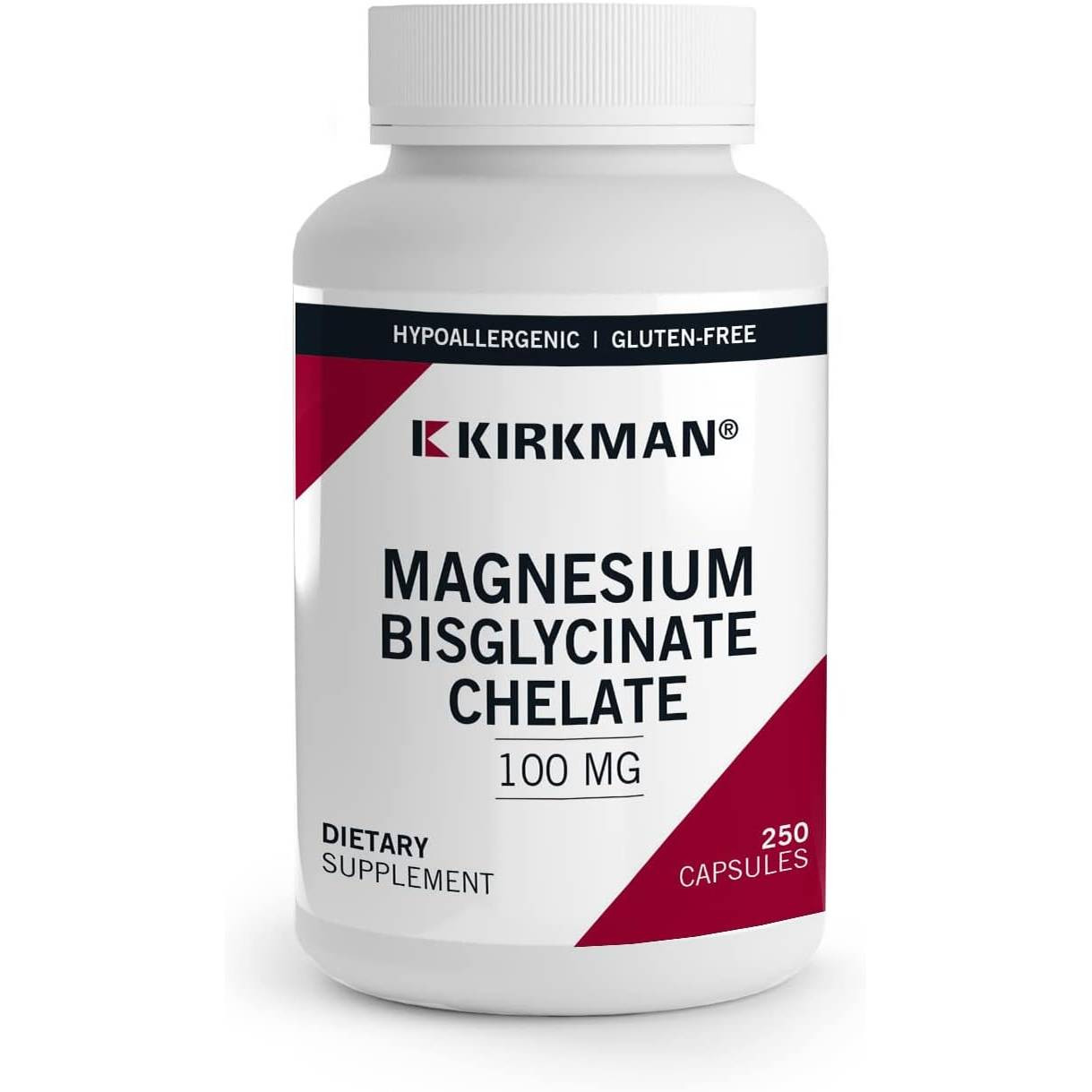 Kirkman Professional Magnesium Glycinate - Bio-Max Series - Hypoallergenic - 250 Capsules 55$