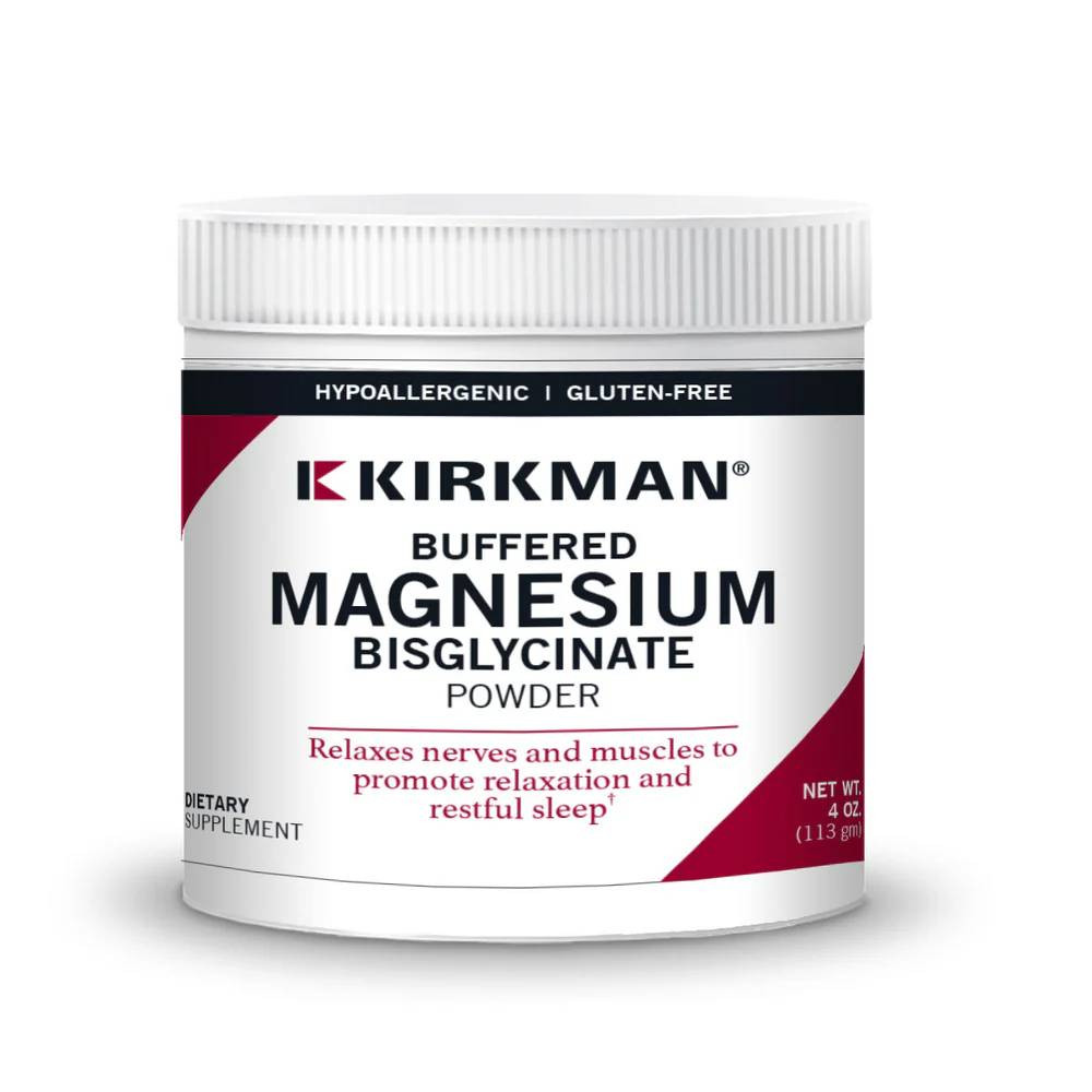 Kirkman Professional Buffered Magnesium Glycinate Powder - Bio-Max Series - 113 Grams