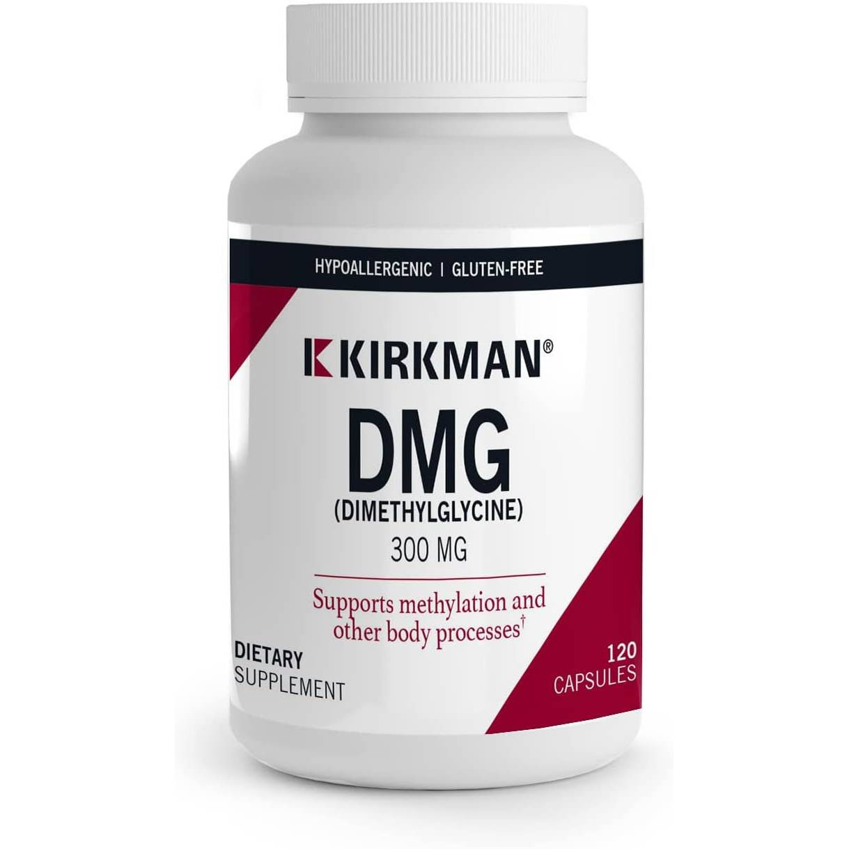 Kirkman Professional DMG Maximum Strength 300 mg Capsules - Hypoallergenic - 120 Capsules
