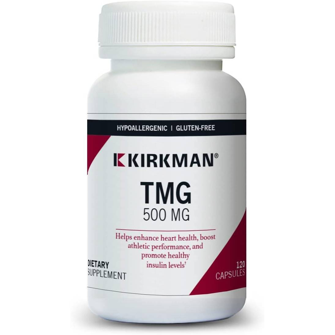 Kirkman Professional TMG (Trimethylglycine) 500 mg Capsules - Hypoallergenic - 120 Capsules
